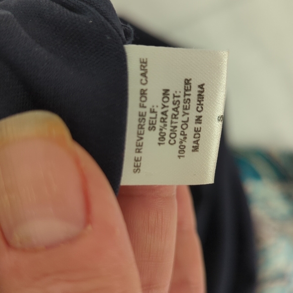 Bobesu Dress, shift dress with tie laces at neck, boho, size small - Picture 11 of 11